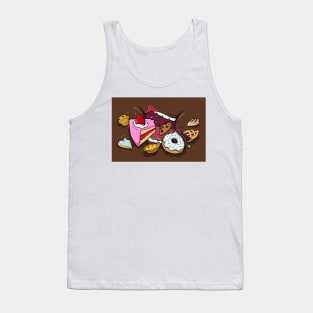 Bakery Glutton Facemask (dark skin) Tank Top